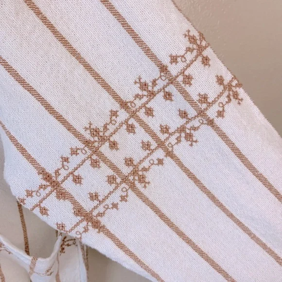 World Market Brienne Ivory Terracotta Khadi Tunic O/S - Picture 8 of 10